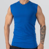 T-shirt Round neck Sleeveless Blue
