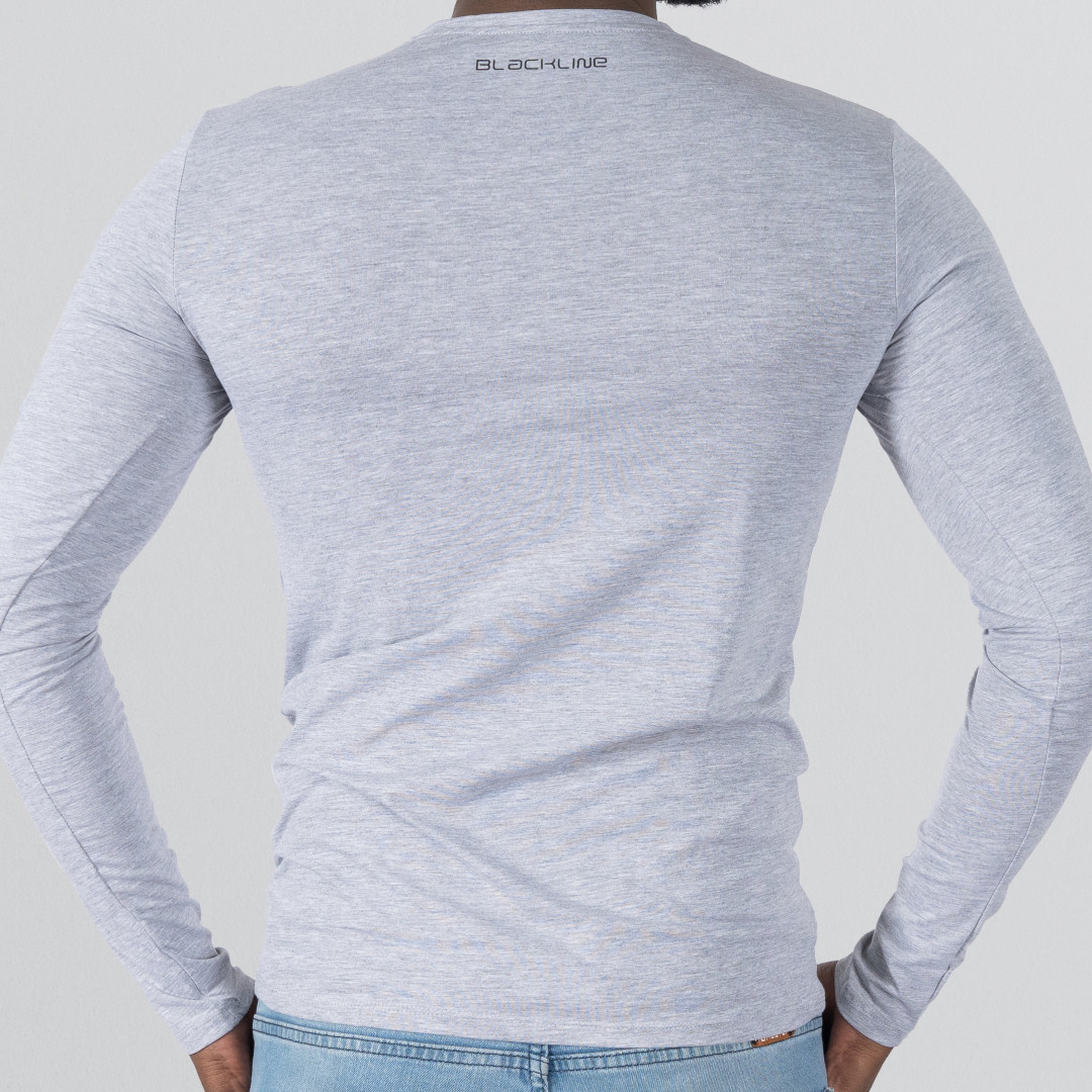 Shirt Body Long Sleeve Round Neck - Grey