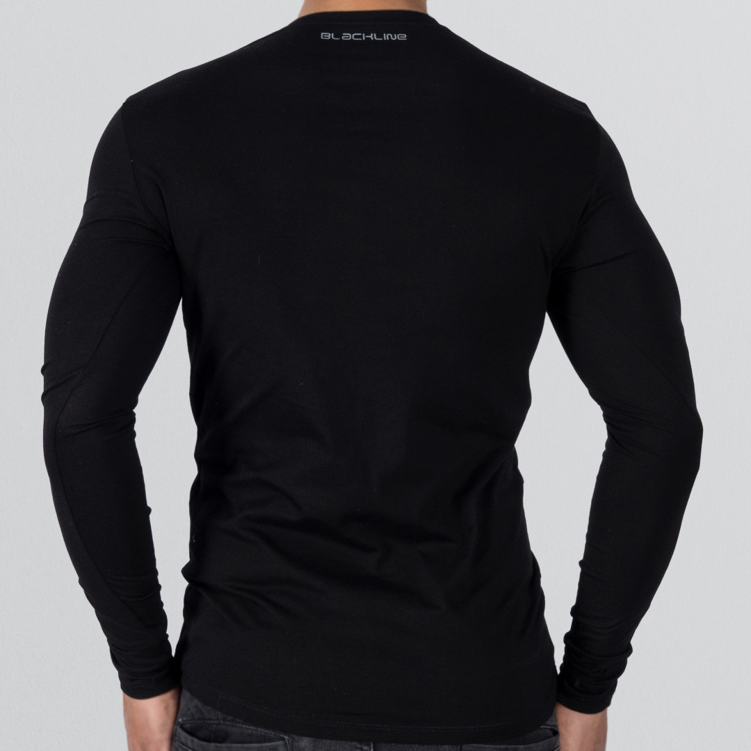 Shirt Body Long Sleeve Round Neck - Black