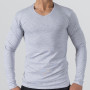 Shirt Body Long Sleeve V Neck – Gray Shirt Body Long Sleeve V Neck – Gray