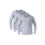 Long sleeve V-neck body shirt (3 pieces) Long sleeve V-neck body shirt (3 pieces)
