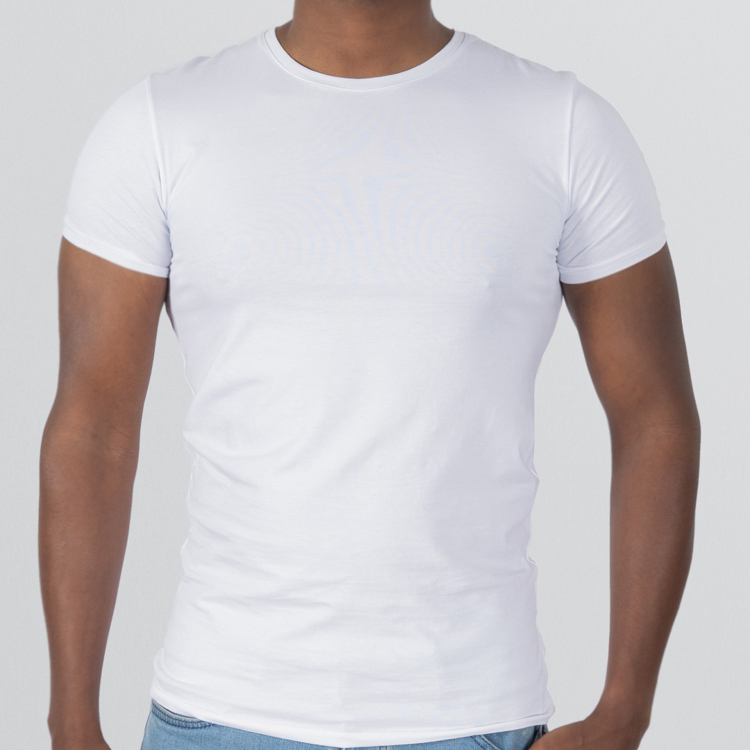 Round neck short sleeve T-shirt (3 pieces)