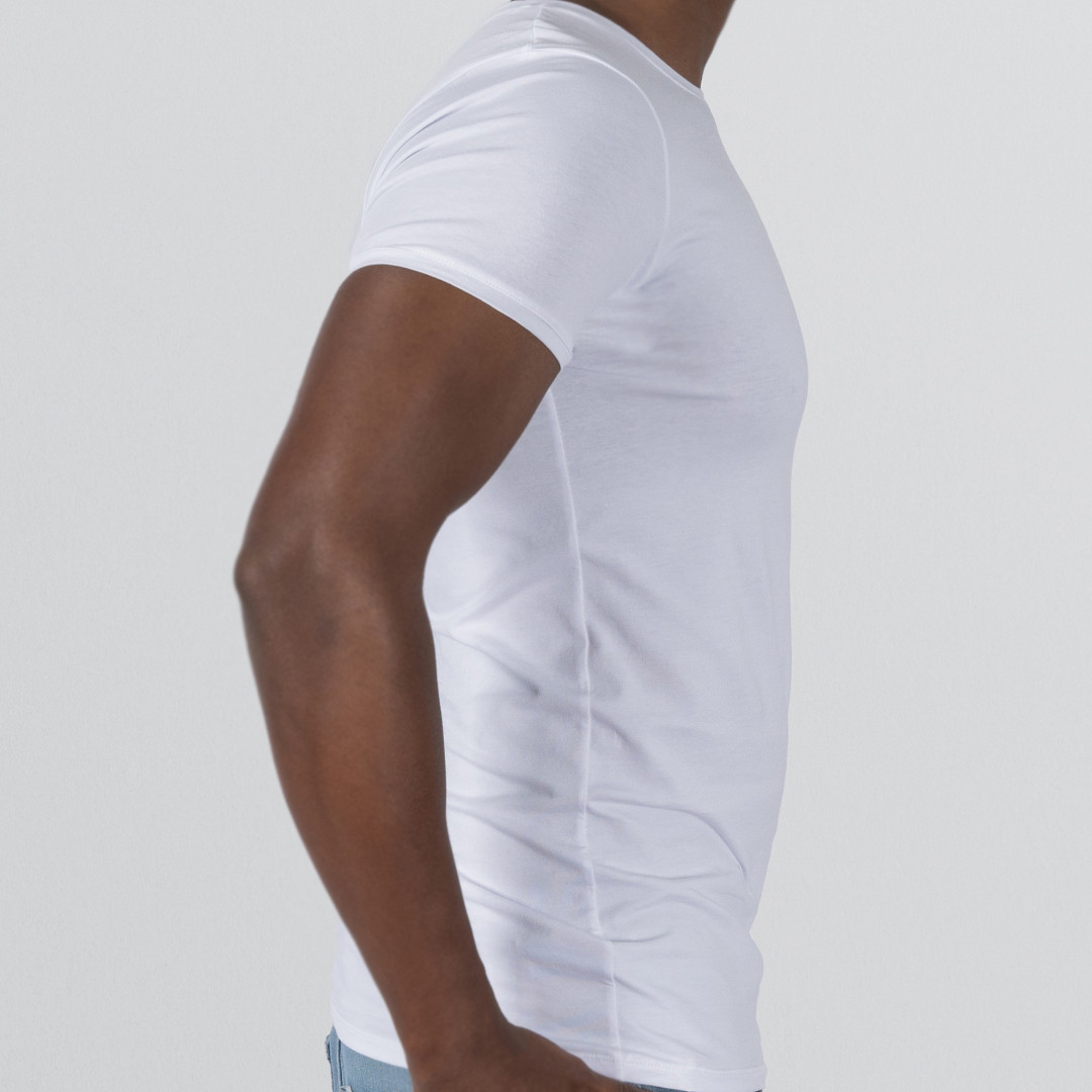 T-shirt Body Round neck Short sleeve - White