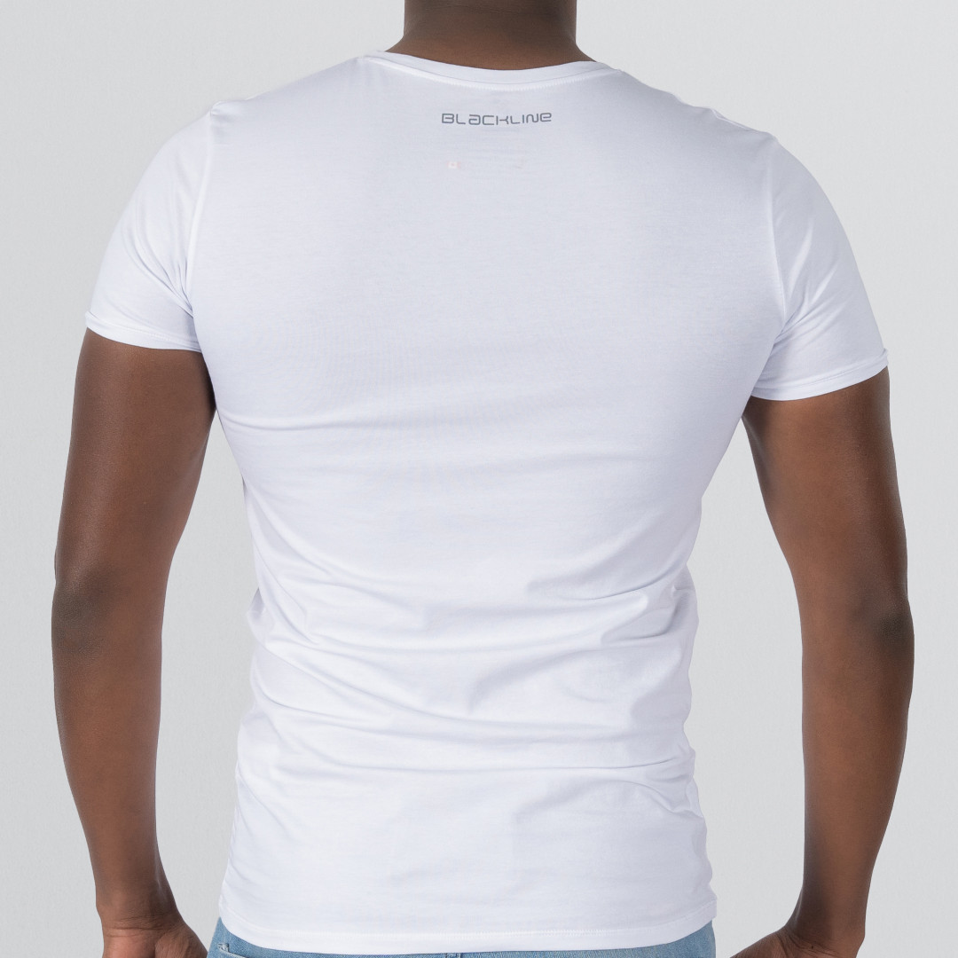 T-shirt Body Round neck Short sleeve - White