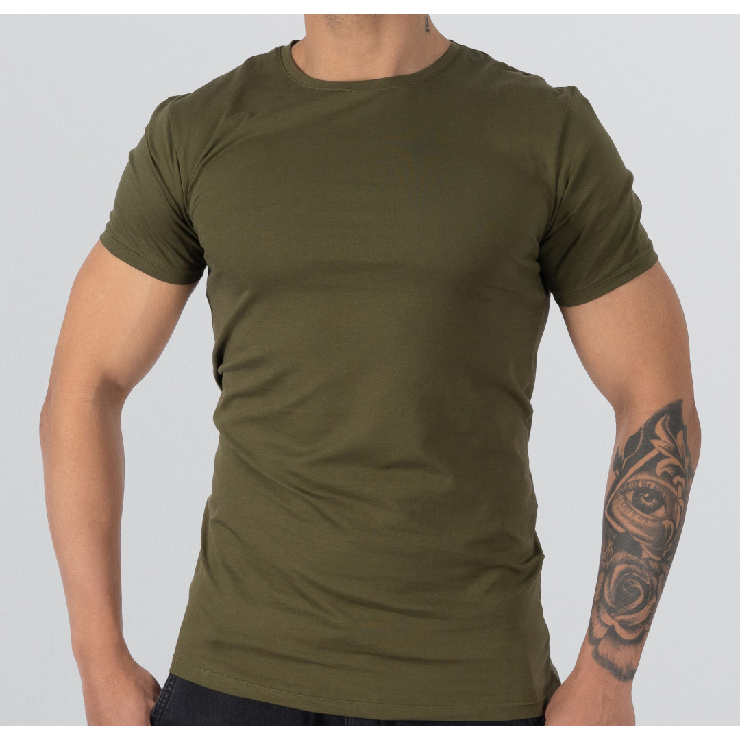 T-shirt Body Round neck Short sleeve - Dark Green