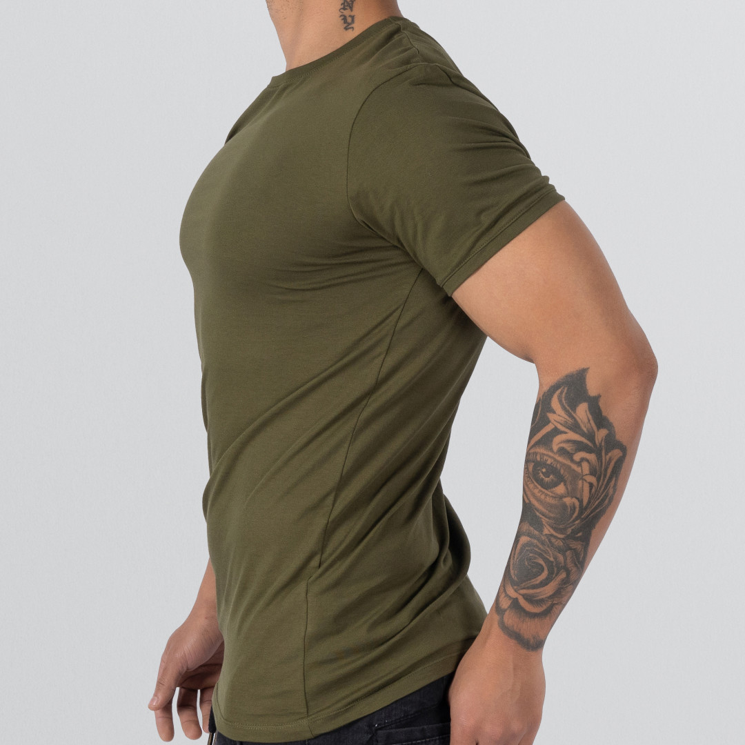 T-shirt Body Round neck Short sleeve - Dark Green