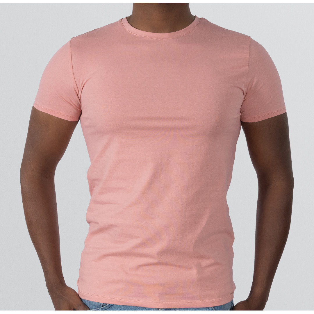 T-shirt Body Round neck Short sleeve - Coral Pink