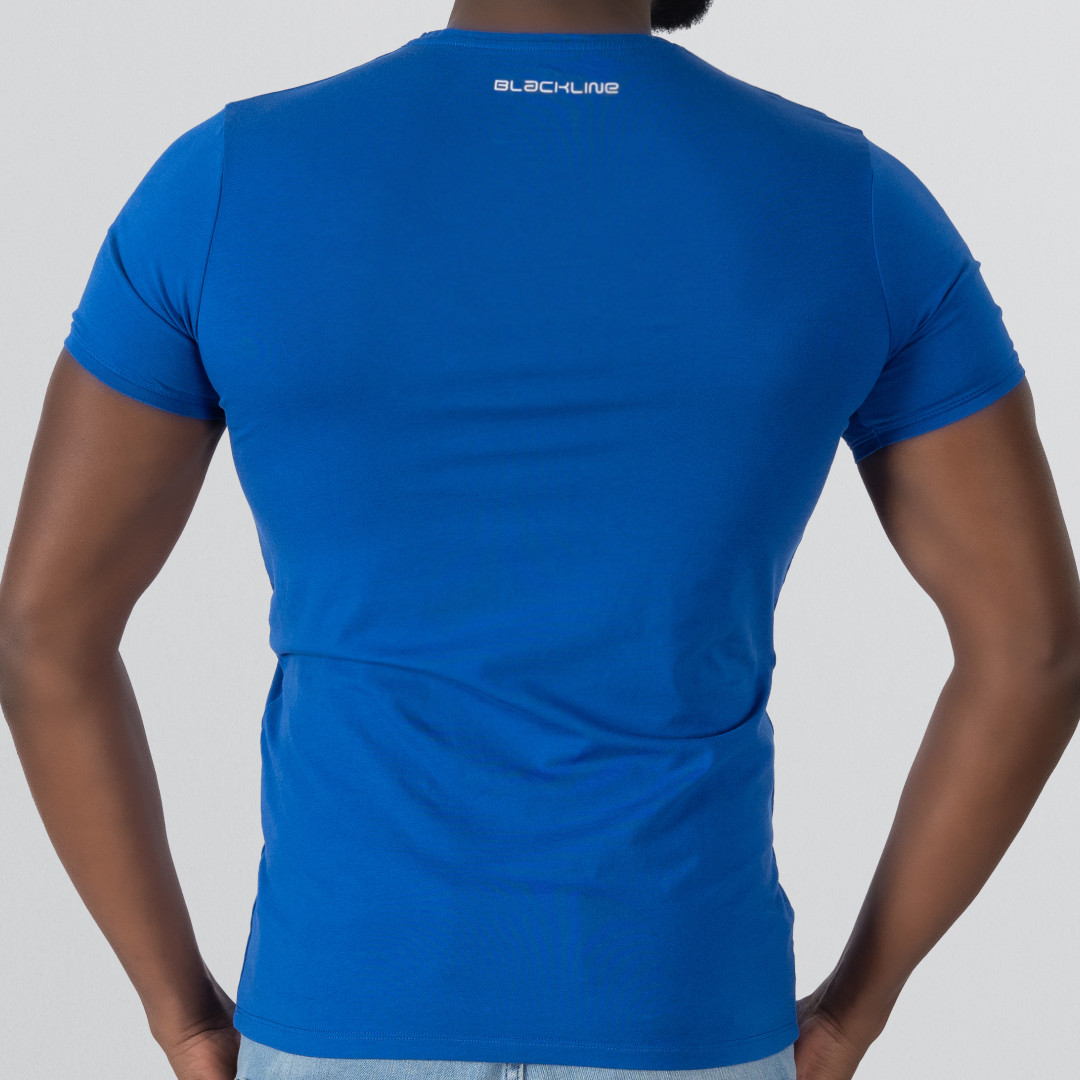 T-Shirt Body Round Neck Short Sleeve - Blue