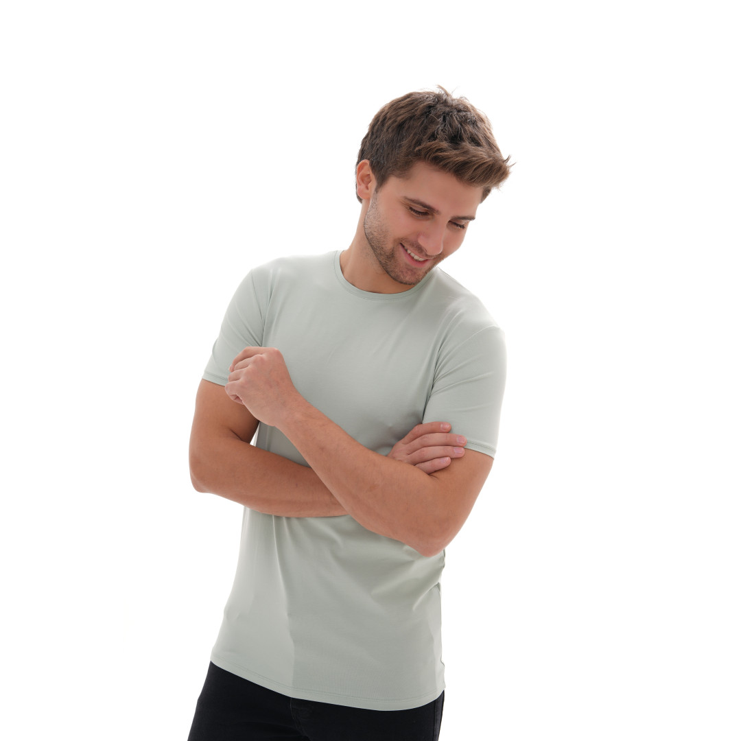 T-Shirt Body Round Neck Short Sleeve - Pistachio