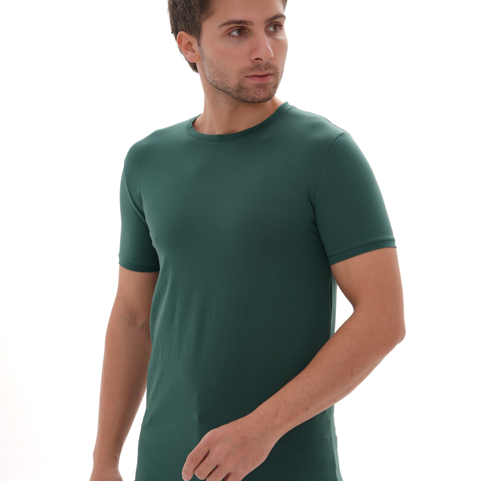 T-Shirt Body Round Neck Short Sleeve - Green