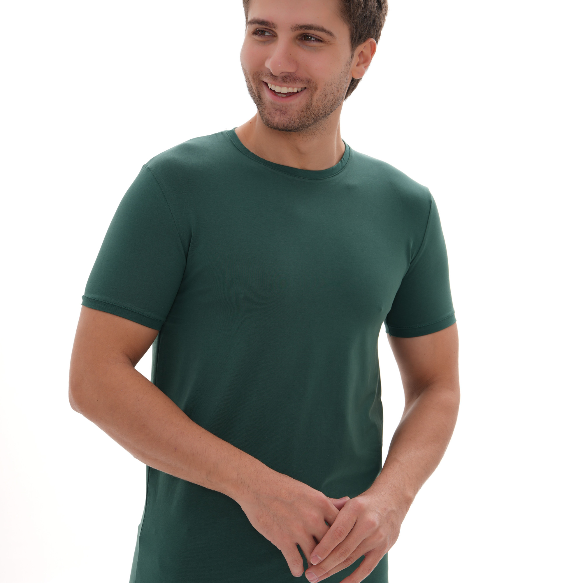 T-Shirt Body Round Neck Short Sleeve - Green