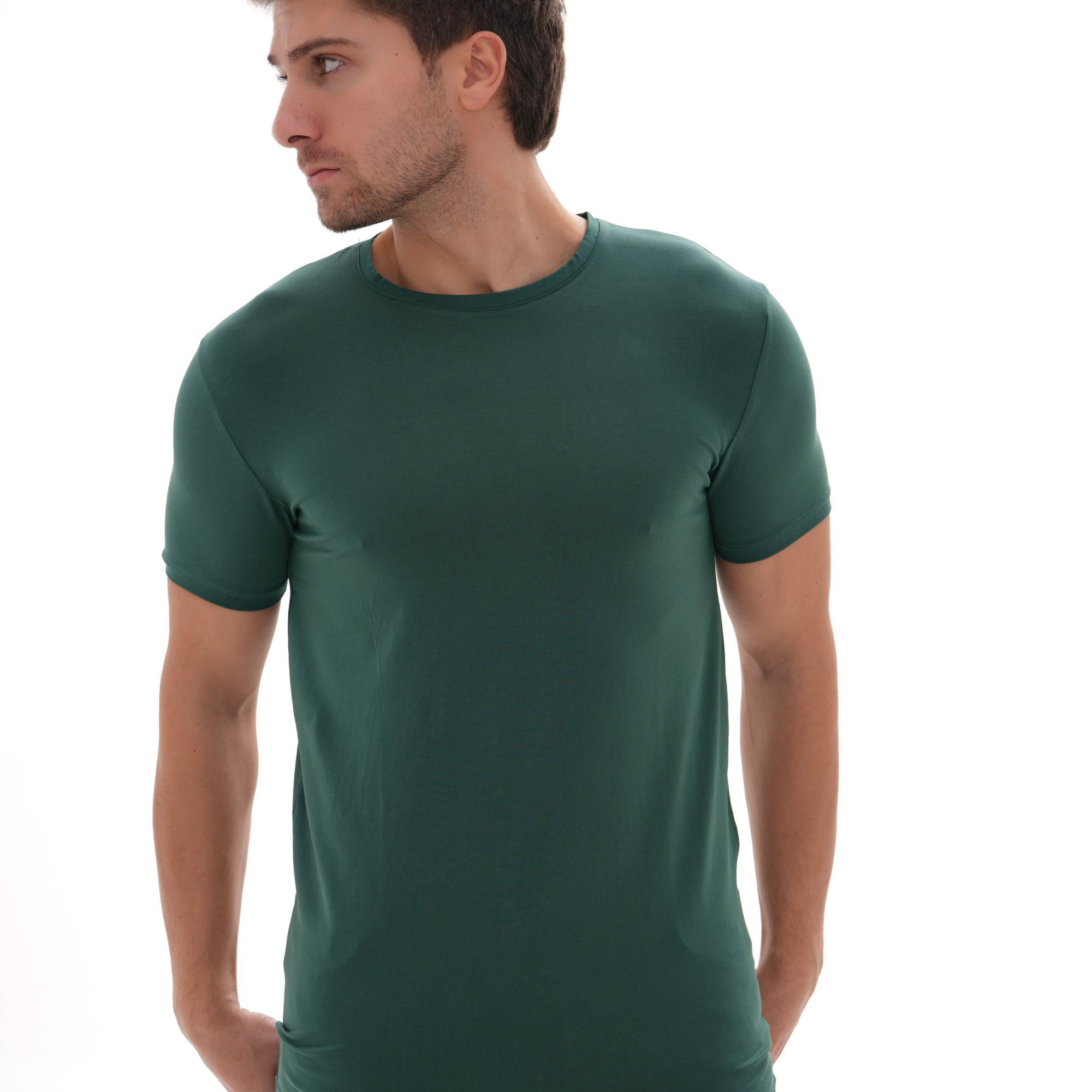 T-Shirt Body Round Neck Short Sleeve - Green