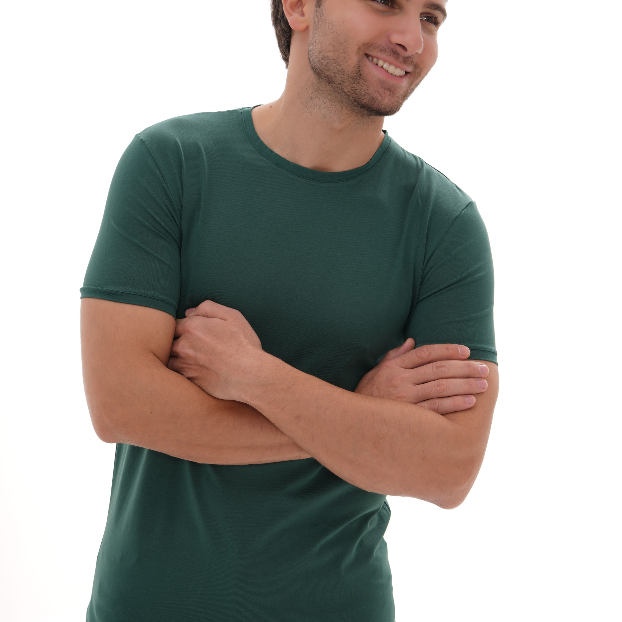 T-Shirt Body Round Neck Short Sleeve - Green