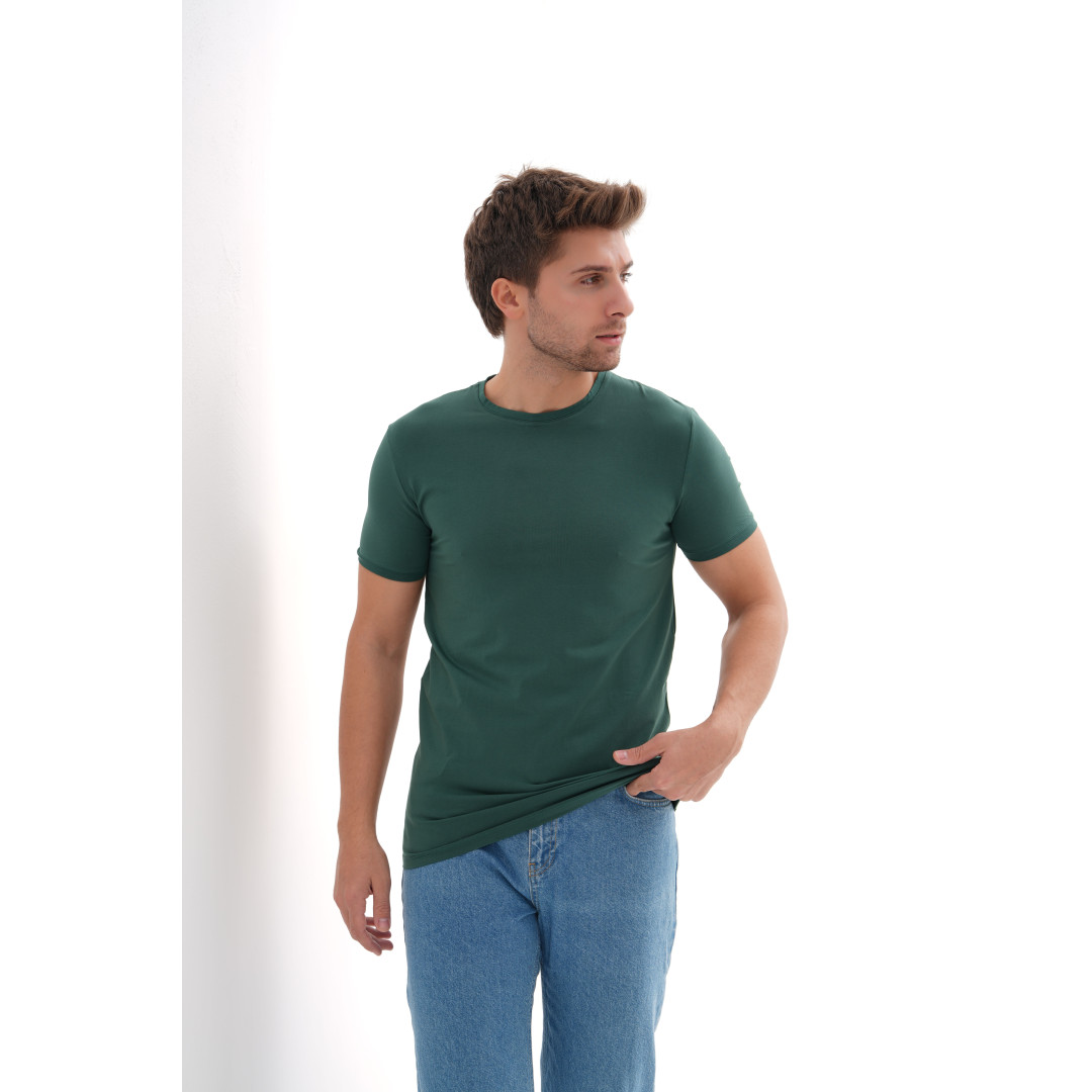 T-Shirt Body Round Neck Short Sleeve - Green