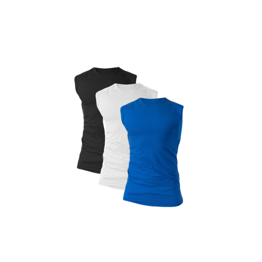 T-shirt Round neck Sleeveless (3 pieces )