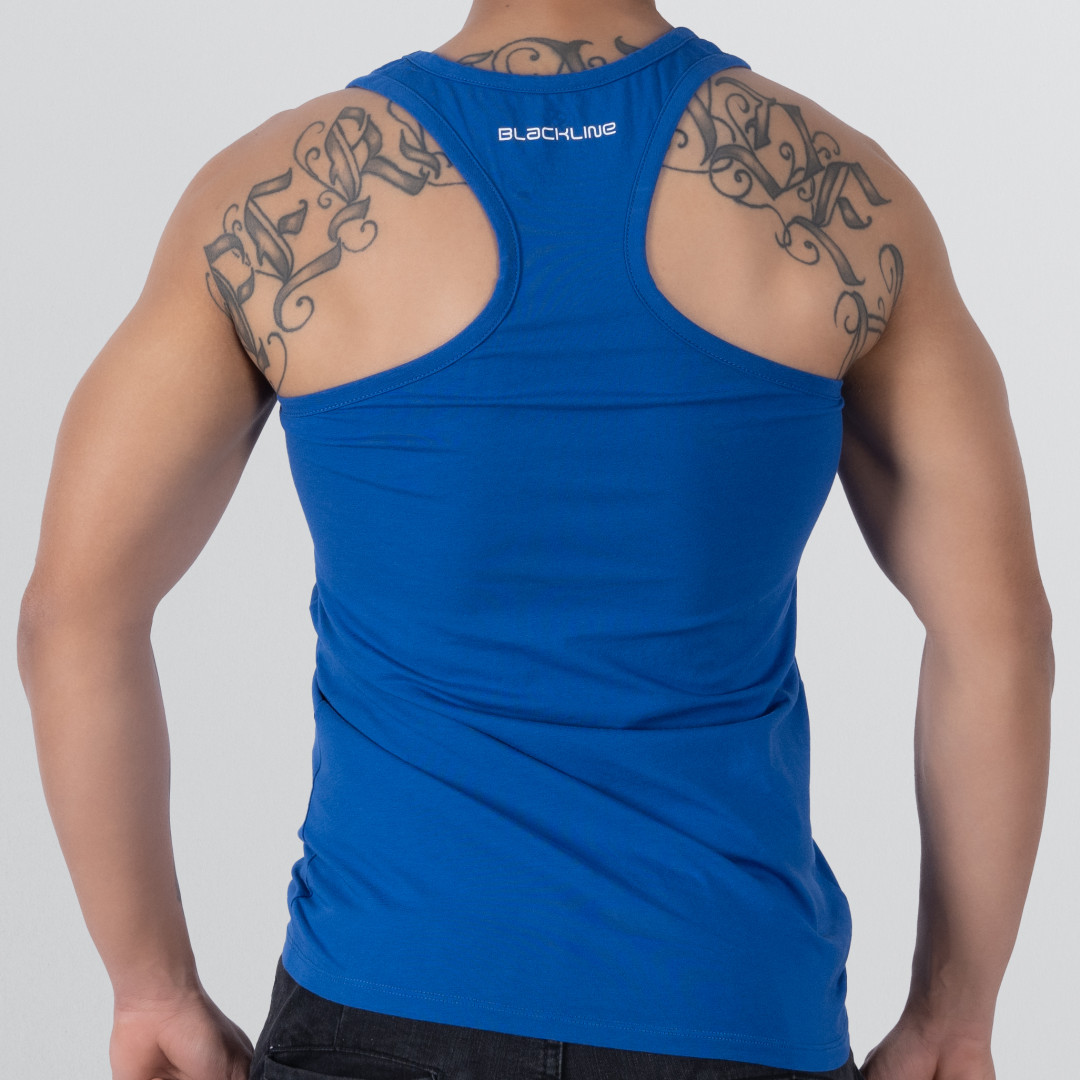 T-shirt Tank Top Racing back - Blue