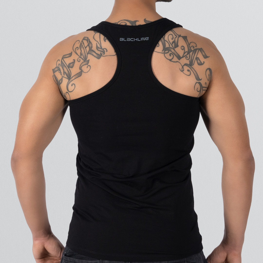 T-shirt Tank Top Racing back - Black