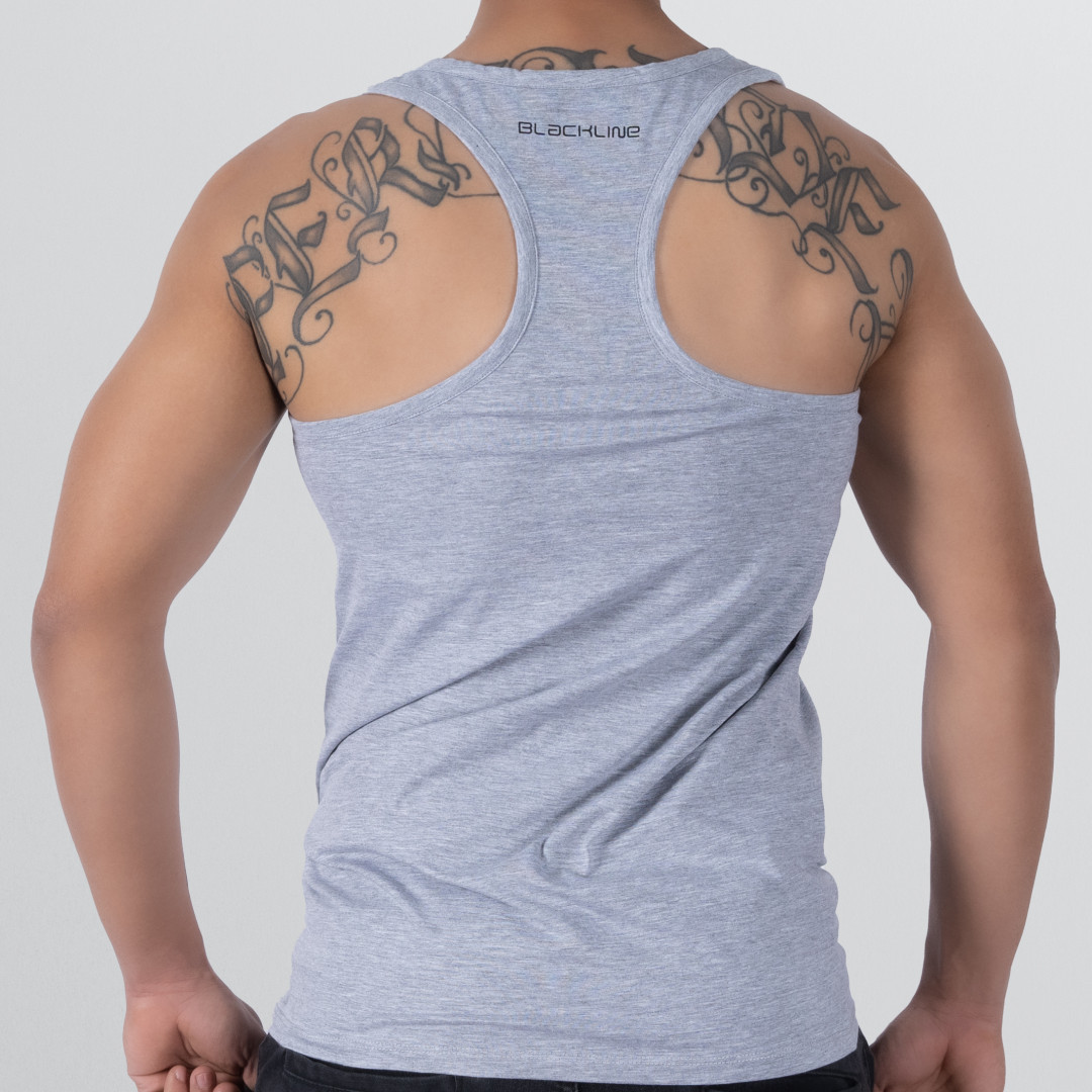 T-shirt Tank Top Racing back - Gray