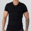 T-Shirt Body V Neck Short Sleeve - Black