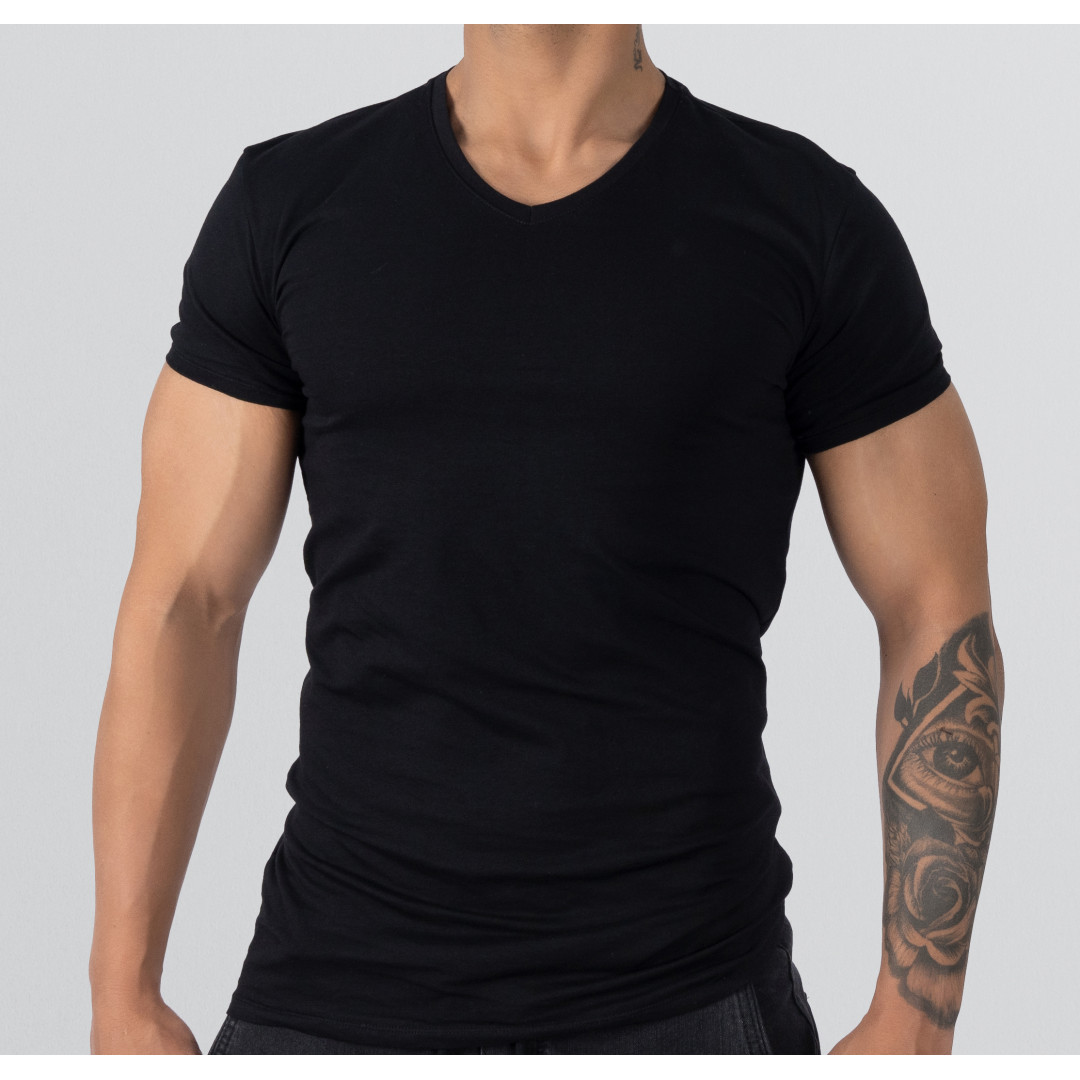 T-Shirt Body V Neck Short Sleeve (3 pieces )