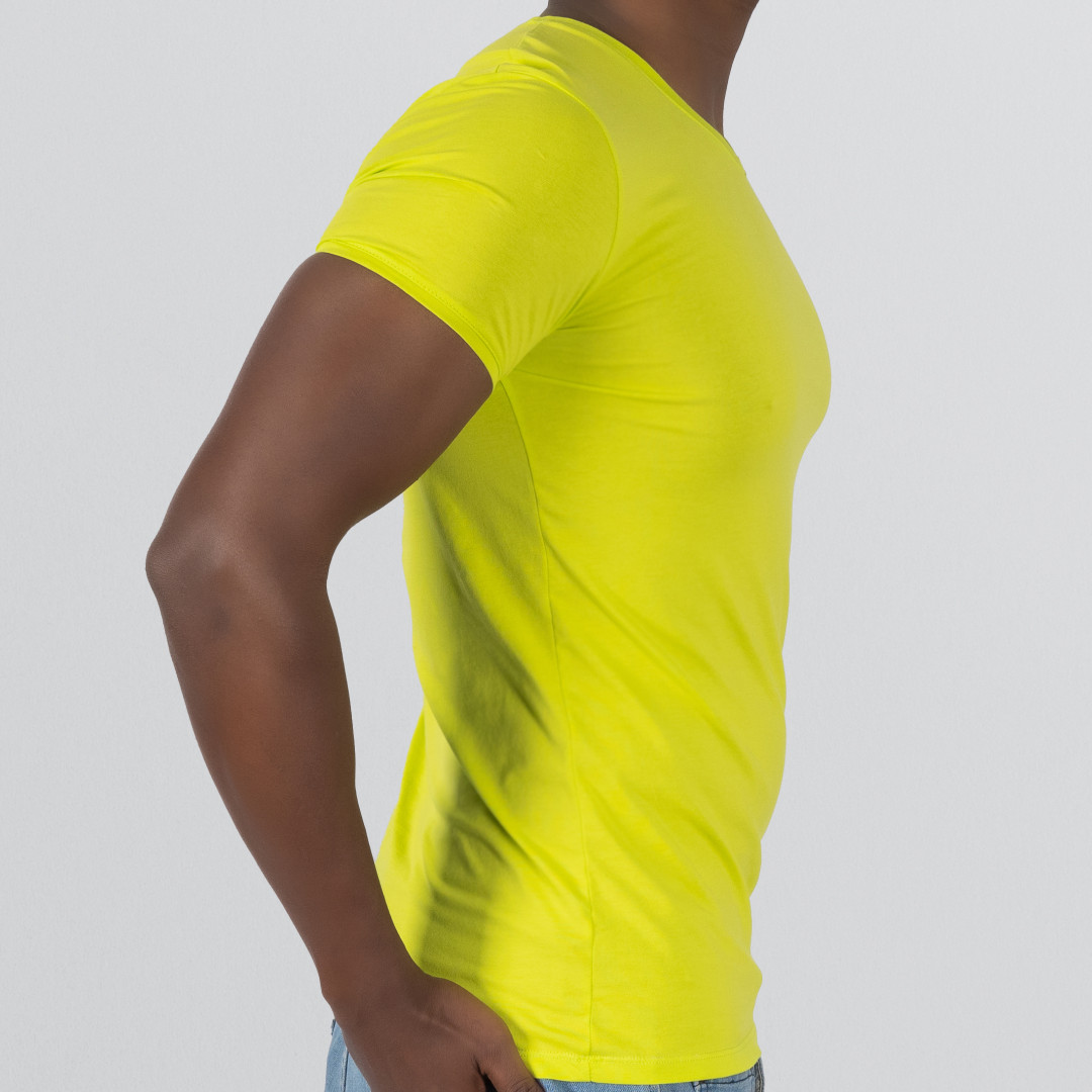 T-Shirt Body V Neck Short Sleeve - Phosphor