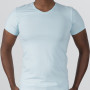 T-Shirt Body V Neck Short Sleeve - Cyan Blue T-Shirt Body V Neck Short Sleeve - Cyan Blue